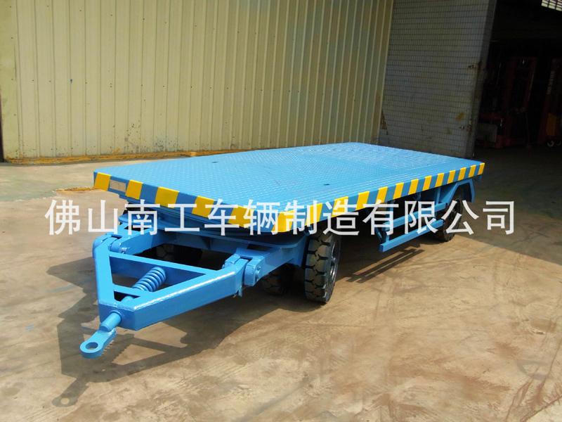 叉车牵引工业平板车 工厂车间周转用10吨OD在线(中国)有限公司