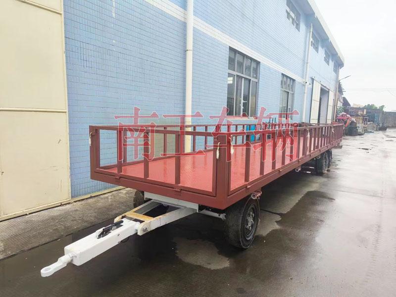 7吨OD在线(中国)有限公司牵引工具拖车 带护栏减震刹车功能拖车